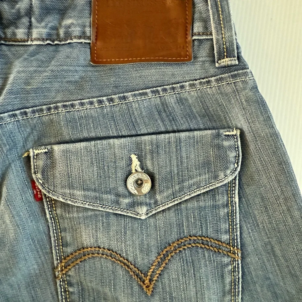 Levi’s 514 Jeans Mens 31‎ x 32 Blue Slim Straight Flap Pocket Denim